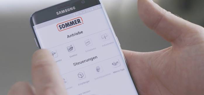 SOMlink - Ứng dụng cài đặt cổng SOMMER qua Smartphone