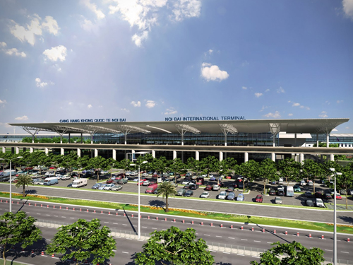 NABCO automatic door Japan at Terminal T2 Noi Bai