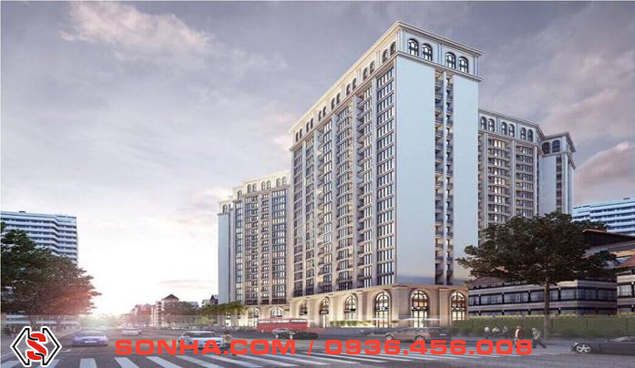 Khu phức hợp HANOI AQUA CENTRAL sang trọng với cửa xoay KBB