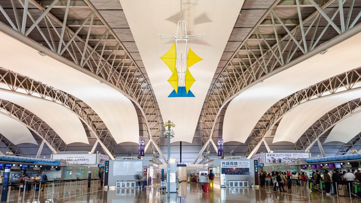 Cửa tự động NABCO tại sân bay Kansai Osaka Nhật Bản