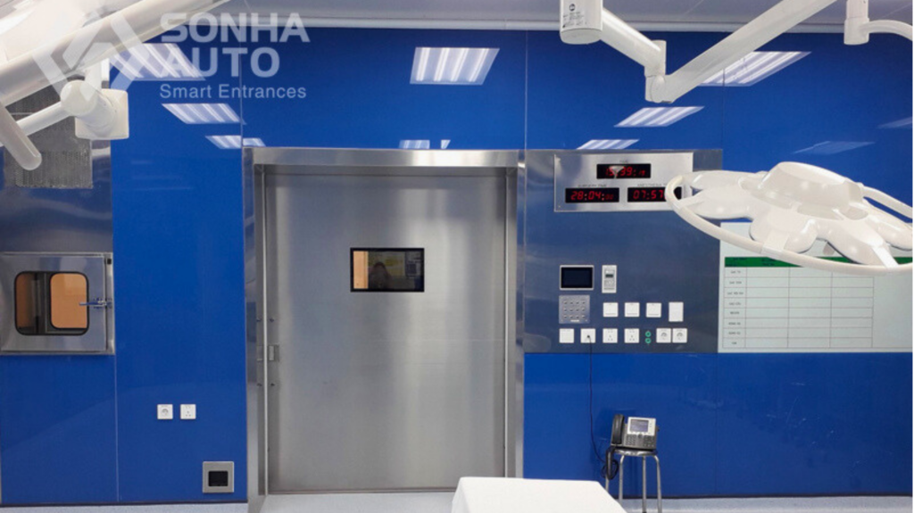 Tiêu chuẩn cửa phòng mổ giúp duy trì môi trường vô trùng bằng cách kiểm soát bụi và vi khuẩn hiệu quả