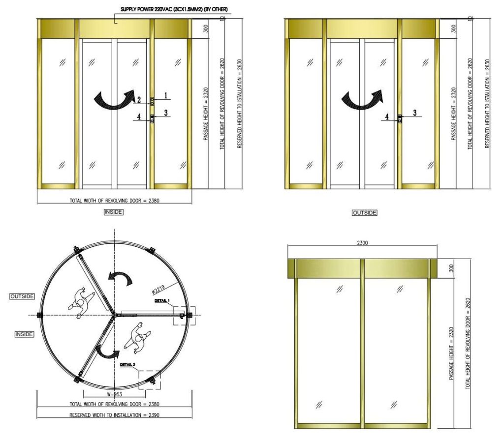 Khi nào nên dùng cửa xoay tự động và nguyên lý hoạt động của cửa xoay Khi nào nên dùng cửa xoay tự động và nguyên lý hoạt động của cửa xoay