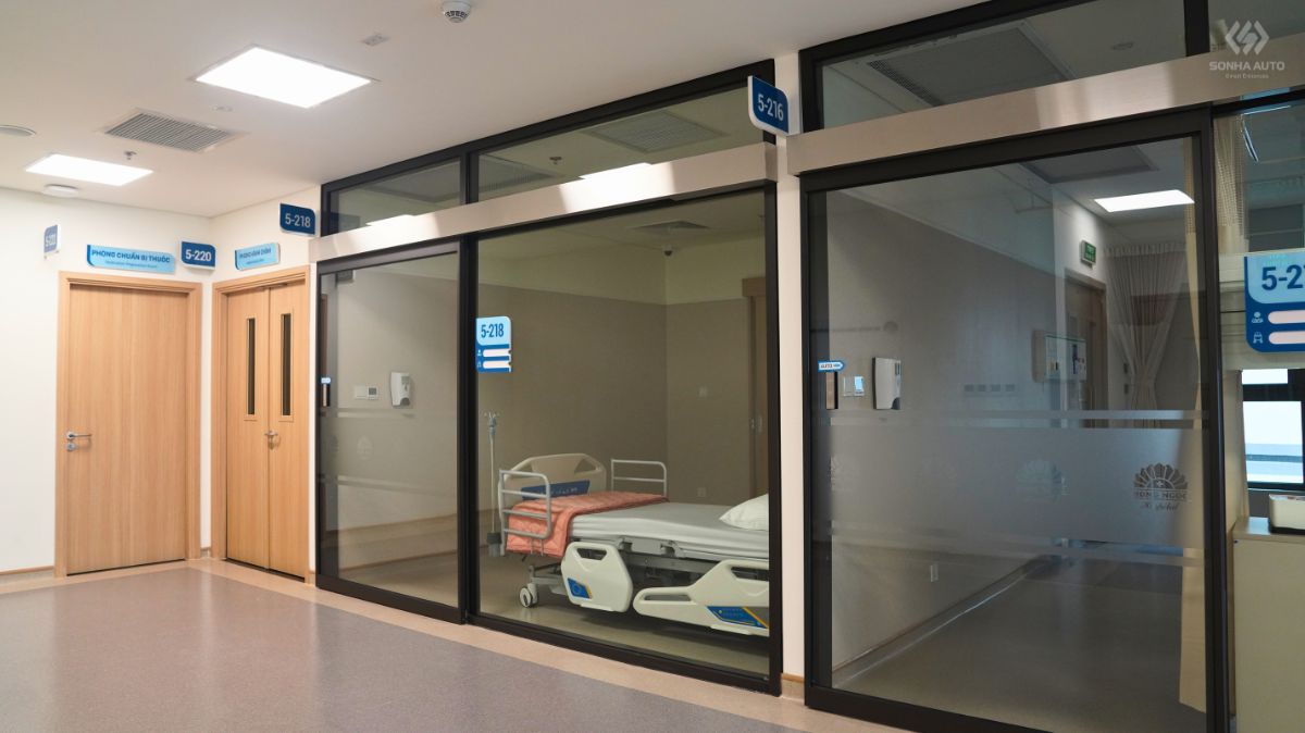 Cửa tự động NABCO cấu hình cho môi trường bệnh viện và phòng sạch