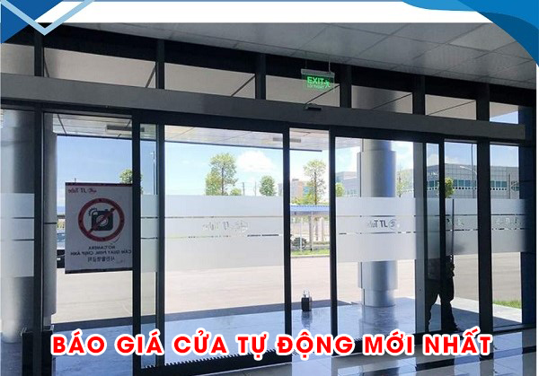Báo giá cửa tự động mới nhất