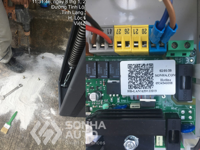 Lắp đặt barie tự động cửa khẩu Chi Ma Lạng Sơn