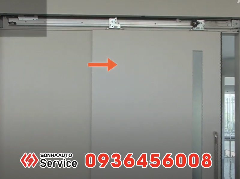 Lắp đặt cửa kính lùa bán tự động cao cấp