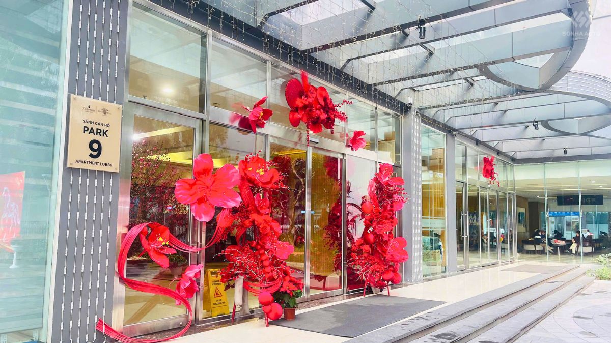 Cửa tự động NABCO tại sảnh chung cư Park 9