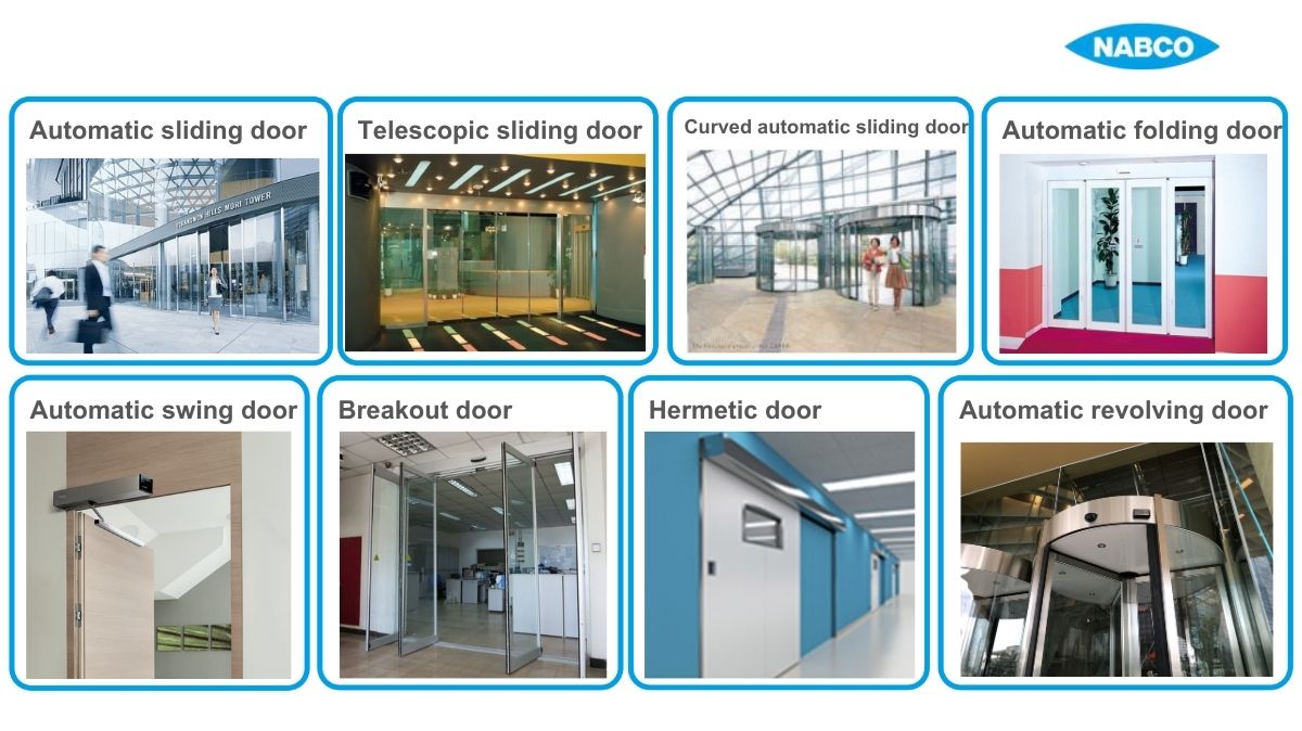 NABCO energy-efficient automatic doors for high-traffic buildings