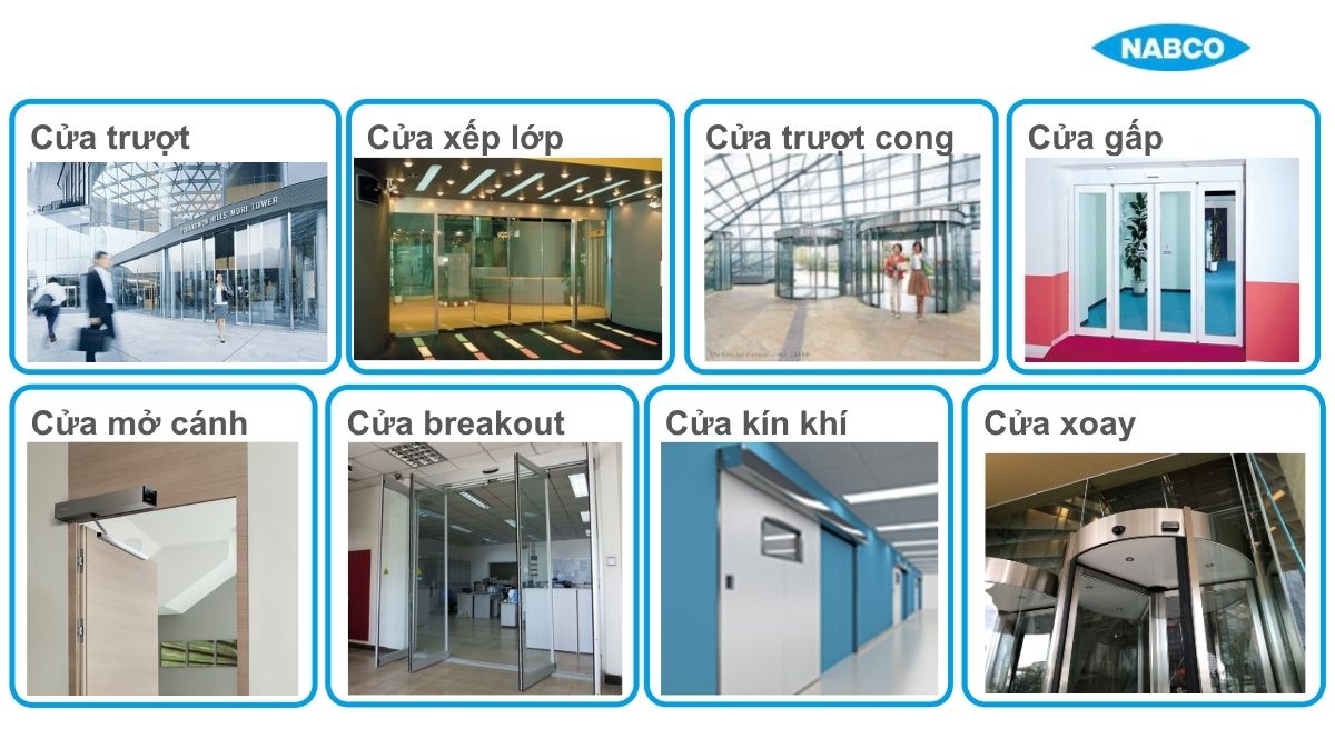 cửa tự động NABCO tiết kiệm điện cho công trình lưu lượng lớn