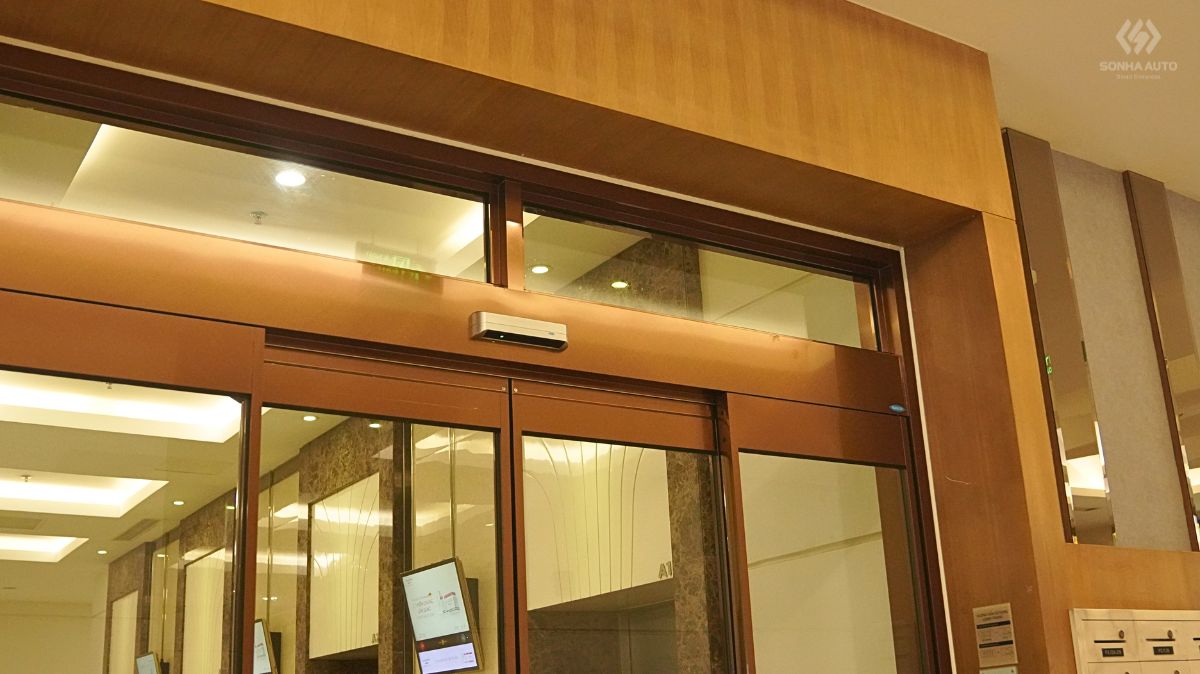 Giải pháp cửa kính tự động kết hợp mắt thần cảm biến NABCO