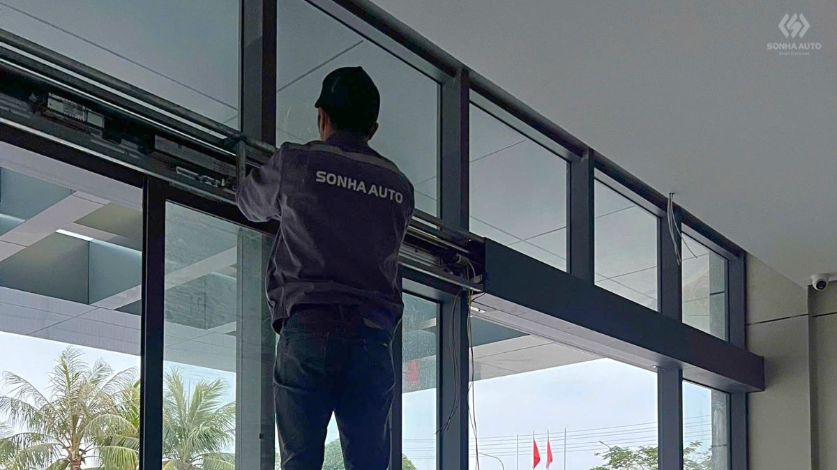 Sonha Auto lắp đặt cửa tự động cho công trình