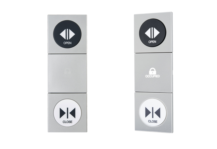 Thiết kế trực quan của bộ điều khiển cửa nhà vệ sinh thông minh HDS-A5 với nút bấm lớn dễ sử dụng Thiết kế trực quan của bộ điều khiển cửa nhà vệ sinh thông minh HDS-A5 với nút bấm lớn dễ sử dụng
