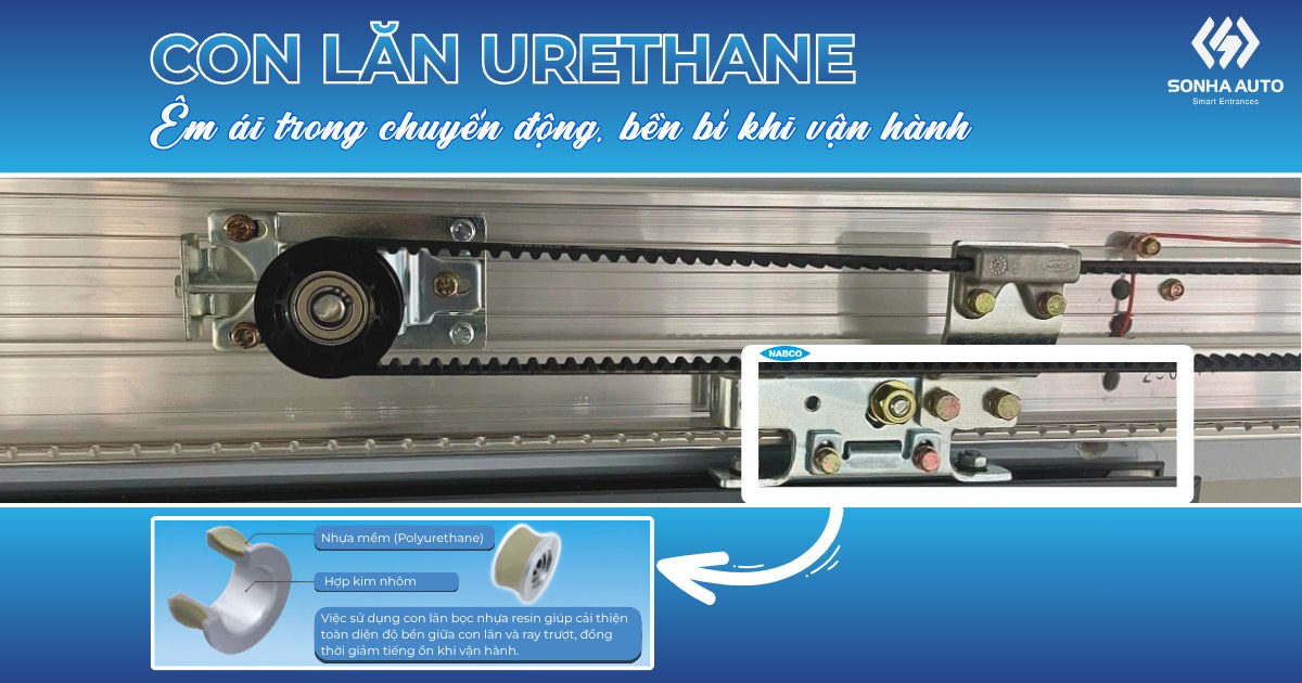Con lăn cửa tự động NABCO – Bí quyết tạo nên độ bền vượt trội của cửa tự động Nhật Bản