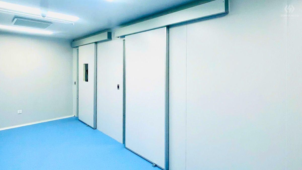 Cửa tự động SWICO Hàn Quốc lắp đặt tại Trung tâm Tế bào gốc Bệnh viện 198 Bộ Công an
