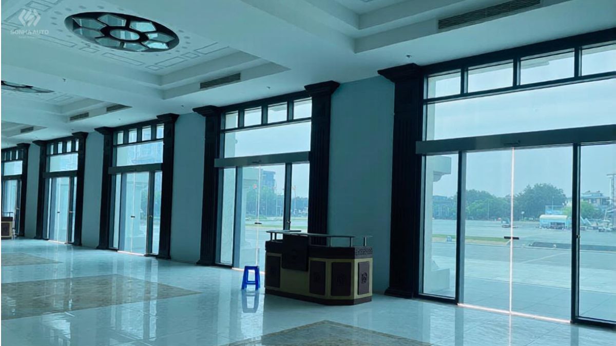 Hệ cửa trượt tự động NABCO V-150S do Sonha Auto lắp đặt