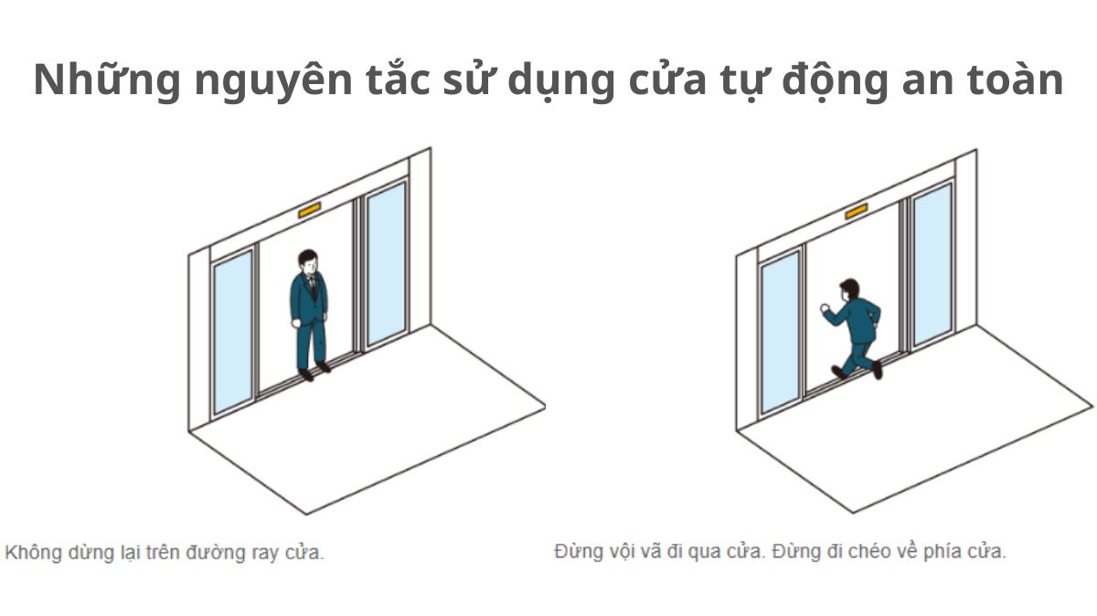 Hướng dẫn di chuyển đúng cách khi sử dụng cửa tự động Hướng dẫn di chuyển đúng cách khi sử dụng cửa tự động