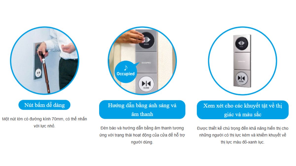 Công tắc nhà vệ sinh cho người khuyết tật NABCO HDS-A5 với nút bấm lớn Công tắc nhà vệ sinh cho người khuyết tật NABCO HDS-A5 với nút bấm lớn
