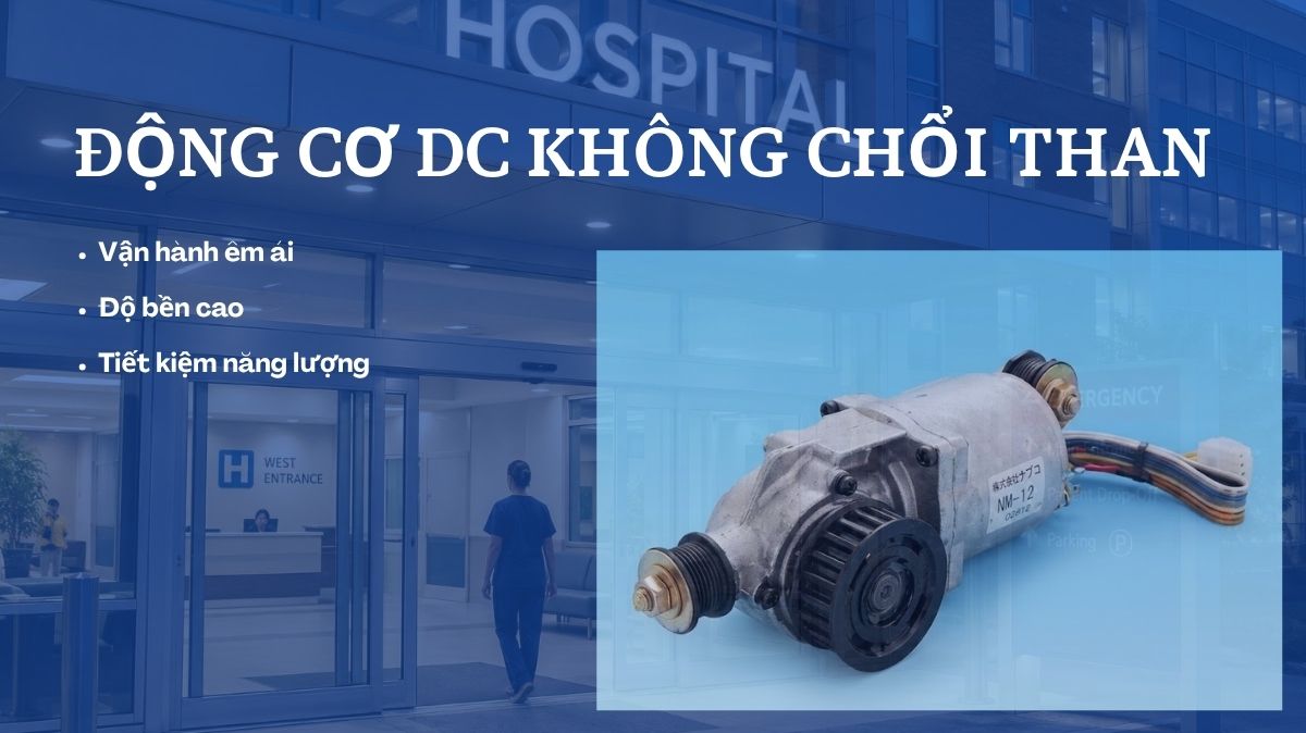 Động cơ DC không chổi than là gì? Vì sao trở thành tiêu chuẩn trên cửa tự động hiện đại