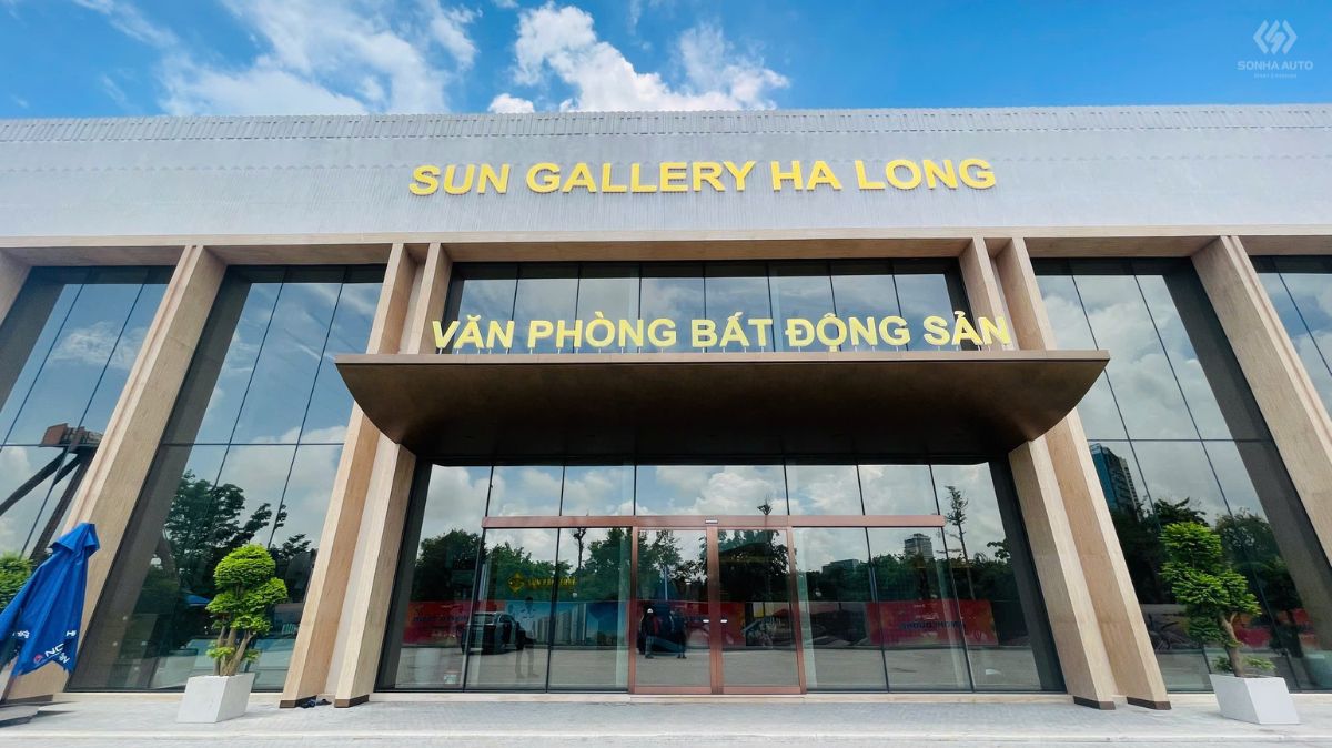 Cửa trượt tự động NABCO V-150SL-F tại Sun Gallery Hạ Long