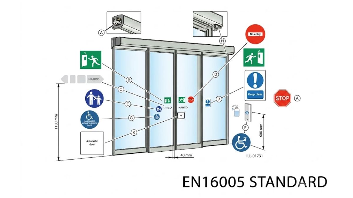 Bộ truyền động cửa tự động điều khiển lực và tốc độ vận hành theo tiêu chuẩn EN 16005 Bộ truyền động cửa tự động điều khiển lực và tốc độ vận hành theo tiêu chuẩn EN 16005