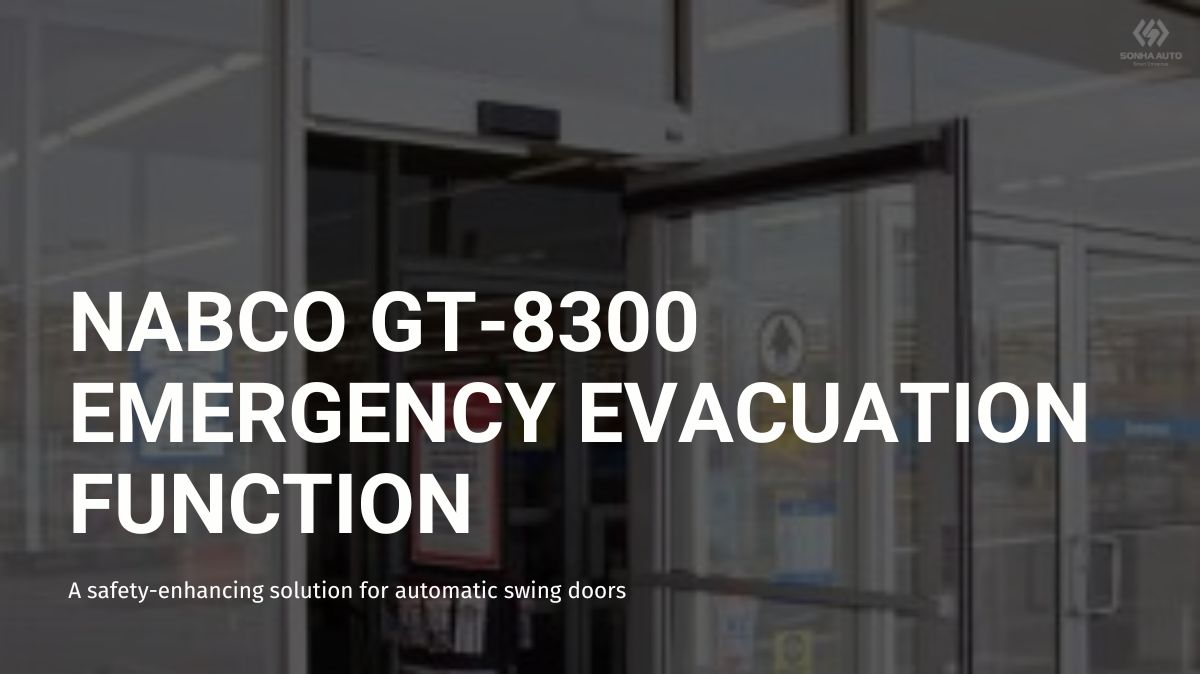 The NABCO GT-8300 emergency evacuation function helps improve building safety