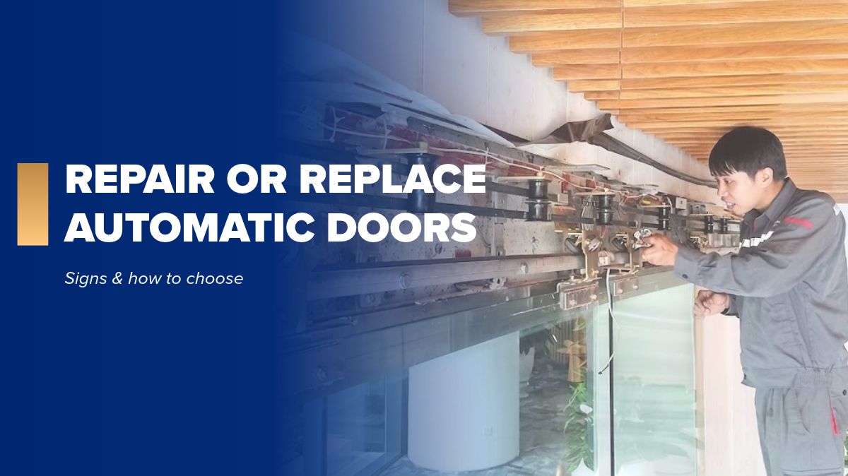 Should you repair or replace automatic doors? Choosing the right solution for your project